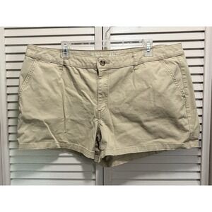 ANA Khaki Beige Short Size 20 Pockets Zip High‎ Rise Cotton Soft